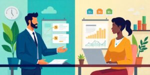 Comparison between business loans and business credit cards for small businesses, highlighting loan options, interest rates, and repayment flexibility.